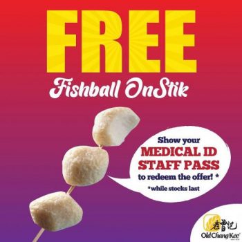 Old-Chang-Kee-Healthcare-Frontliners-FREE-Fish-Ball-OnStik-Promotion--350x350 15-19 Nov 2021: Old Chang Kee Healthcare Frontliners FREE Fish Ball OnStik Promotion