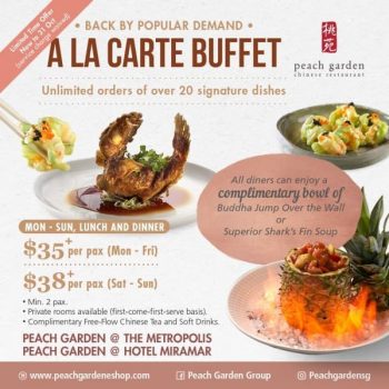 Peach-Garden-A-La-Carte-Buffet-Promotion-350x350 4 Nov 2021 Onward: Peach Garden A La Carte Buffet Promotion