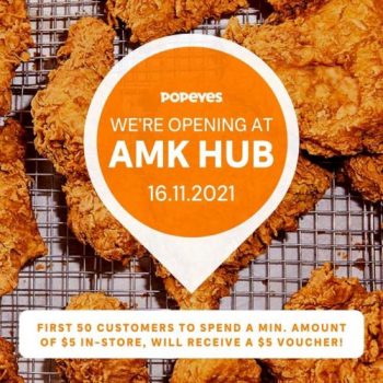 Popeyes-AMK-Hub-Opening-Promotion--350x350 16 Nov 2021: Popeyes AMK Hub Opening Promotion