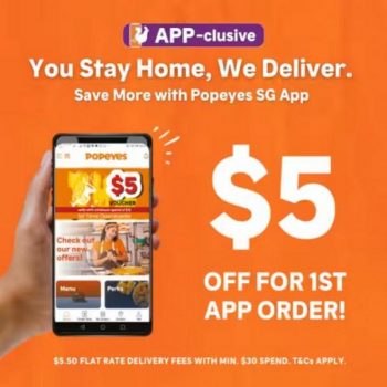 Popeyes-App-First-Purchase-5-OFF-Promotion-350x350 25 Nov 2021 Onward: Popeyes App First Purchase $5 OFF Promotion