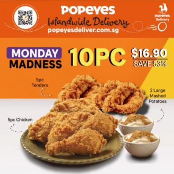 Popeyes-Monday-Madness-10pc-@-16.90-Promotion--350x350 19 Nov 2021 Onward: Popeyes Monday Madness 10pc @ $16.90 Promotion