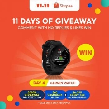 Shopee-Garmin-Forerunner-Giveaways-350x350 5-11 Nov 2021: Shopee Garmin Forerunner Giveaways