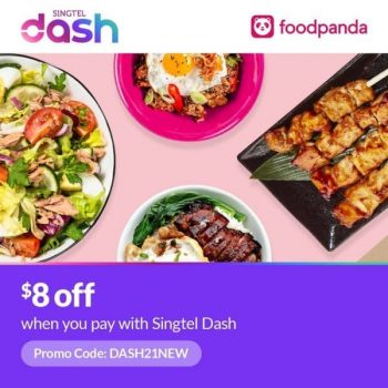 Singtel-Dash-8-off-Promotion-350x350 8 Nov-31 Dec 2021: Foodpanda $8 off Promotion with Singtel Dash