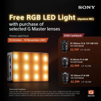Sony-Free-Aputure-Mc-Led-Light-Promotion-350x350 9-14 Nov 2021: Sony Free Aputure Mc Led Light Promotion