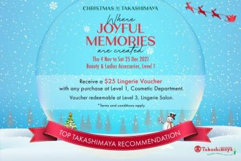 Takashimaya-Christmas-Gift-Promotion-350x233 8 Nov-25 Dec 2021: Takashimaya Christmas Gift Promotion