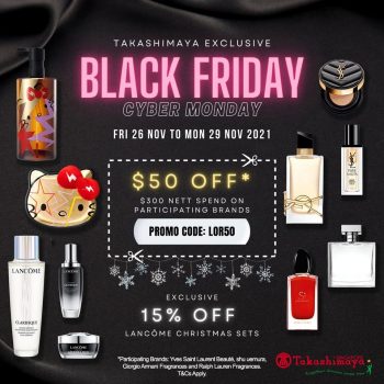 Takashimaya-The-Black-Friday-Cyber-Monday-Sale-350x350 Now till 29 Nov 2021: Takashimaya The Black Friday & Cyber Monday Sale