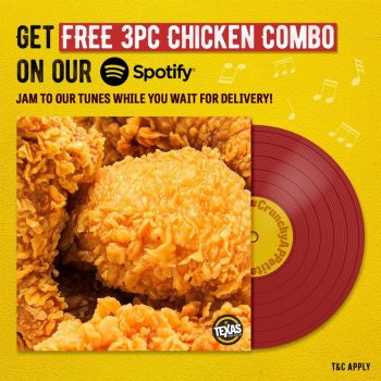 Texas-Chicken-REE-3pc-Chicken-Combo-Promotion-350x350 10-25 Nov 2021: Texas Chicken Free 3pc Chicken Combo Promotion