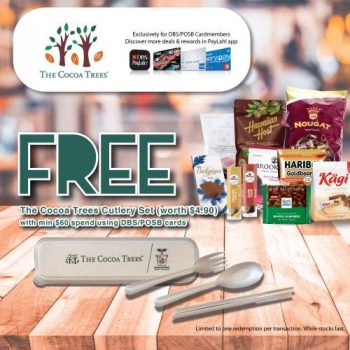 The-Cocoa-Trees-DBS-POSB-Cardholders-Free-Reusable-Cutlery-Set-Promotion-350x350 Now till 31 Dec 2021: The Cocoa Trees DBS/POSB Cardholders Free Reusable Cutlery Set Promotion