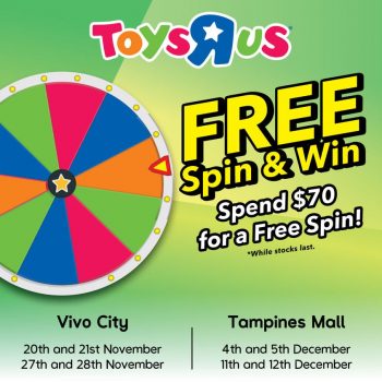 Toys22R22Us-Free-Spin-And-Win-Promotion-350x350 20 Nov-12 Dec 2021: Toys"R"Us Free Spin And Win Promotion