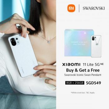 Xiaomi-11-Lite-5G-FREE-Swarovski-Iconic-Swan-Pendant-Promotion--350x350 16 Nov 2021 Onward: Xiaomi 11 Lite 5G FREE Swarovski Iconic Swan Pendant Promotion