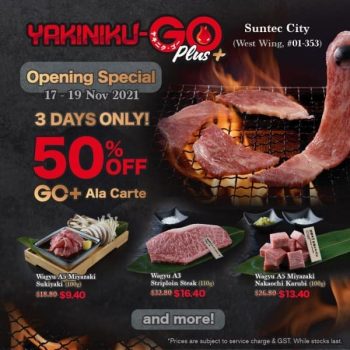 Yakiniku-GO-Opening-Special-Promotion-350x350 17-19 Nov 2021: Yakiniku-GO Opening Special Promotion at Suntec City