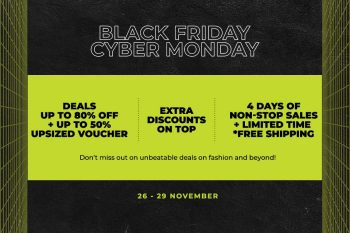 Zalora-Black-Friday-Cyber-Monday-Sale-350x233 26-29 Nov 2021: Zalora Black Friday Cyber Monday Sale