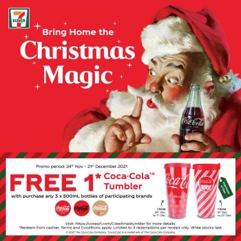 7-Eleven-FREE-Coca-Cola-Christmas-Tumbler-Promotion-350x350 24 Nov-21 Dec 2021: 7-Eleven FREE Coca-Cola Christmas Tumbler Promotion