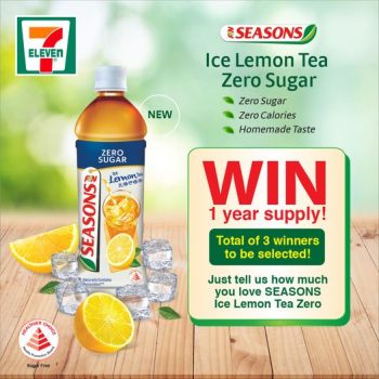 7-Eleven-Seasons-Ice-Lemon-Tea-Zero-Sugar-Giveaway--350x350 14-27 Dec 2021: 7-Eleven Seasons Ice Lemon Tea Zero Sugar Giveaway