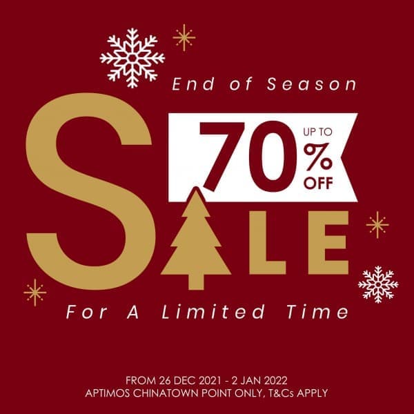 26 Dec 20212 Jan 2022 Aptimos PostChristmas Sale SG