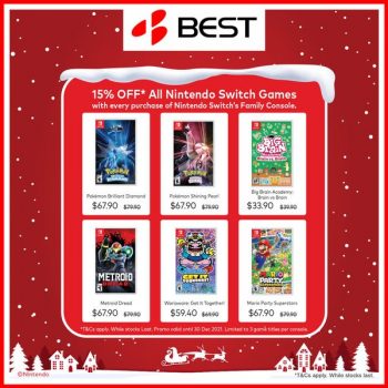 BEST-Denki-Nintendo-Switch-Family-Consoles-Christmas-Sale3-350x350 13 Dec 2021 Onward: BEST Denki Nintendo Switch Family Consoles Christmas Sale