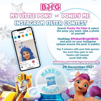 BHG-Ponify-Me-IG-Filter-Photo-Contest-Giveaway-with-Hasbro-350x350 3-29 Dec 2021: BHG Ponify Me IG Filter Photo Contest Giveaway with Hasbro