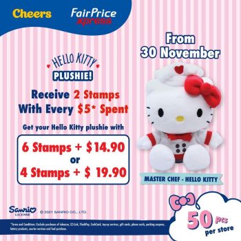 Cheers-and-FairPrice-Xpress-Hello-Kitty-Plushies-Promotion-350x350 30 Nov 2021 Onward: Cheers and FairPrice Xpress Hello Kitty Plushies Promotion