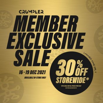 Crumpler-Member-Exclusive-Sale-350x350 16-19 Dec 2021: Crumpler Member Exclusive Sale