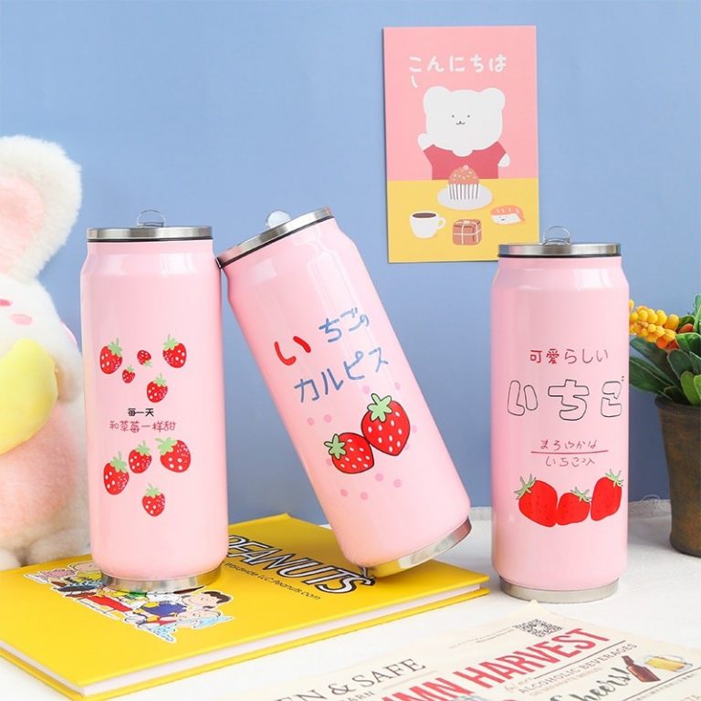 11 Dec 2021 Onward Cute Japanese Strawberry MilkInspired Water Bottles Look Like Real Canned