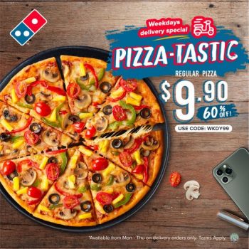 Dominos-Pizza-Pizza-tastic-Weekdays-Promotion--350x350 14-16 Dec 2021: Domino's Pizza Pizza-tastic Weekdays Promotion