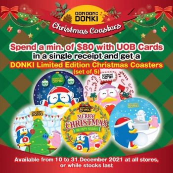 Don-Don-Donki-Christmas-Coasters-Promo-350x350 10-31 Dec 2021: Don Don Donki Christmas Coasters Promo