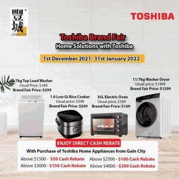 Gain-City-Toshiba-Brand-Fair-Sale-350x350 1 Dec 2021-31 Jan 2022: Gain City Toshiba Brand Fair Sale