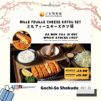 Gochi-So-Shokudo-Mille-Feuille-Cheese-Katsu-Set-Promotion-at-One-Raffles-Place-350x350 6-31 Dec 2021: Gochi-So Shokudo Mille Feuille Cheese Katsu Set Promotion at One Raffles Place