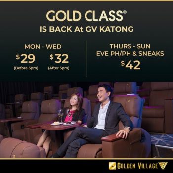 Golden-Village-Mr-Popcorn-Gold-Class-Promotion-at-GV-Katong-350x350 21 Dec 2021 Onward: Golden Village Mr Popcorn Gold Class Promotion at GV Katong