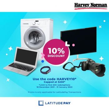 Harvey-Norman-LatitudePay-Transactions-Promotion-350x350 20 Dec 2021 Onward: Harvey Norman LatitudePay Transactions Promotion