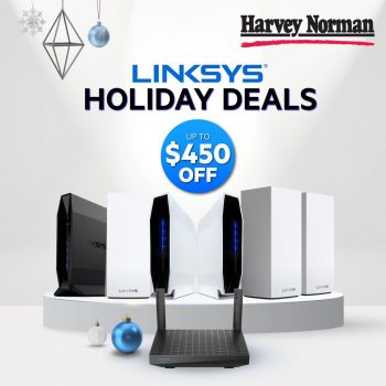Harvey-Norman-Linksys-Holiday-Promotion-350x350 3 Dec 2021 Onward: Harvey Norman Linksys Holiday Promotion