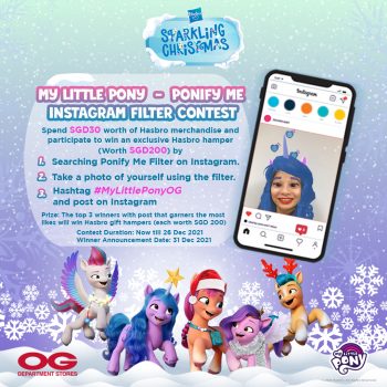 Hasbro-Sparkling-Christmas-Promotion-with-My-Little-Pony-at-OG3-350x350 13-26 Dec 2021: Hasbro Sparkling Christmas Promotion with My Little Pony at OG