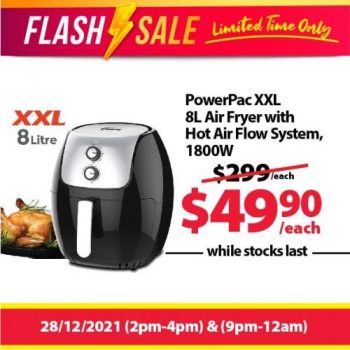Japan-Home-Flash-Sale-PowerPac-8L-Air-Fryer-@-49.90-Promotion-350x350 28 Dec 2021 Onward: Japan Home Flash Sale PowerPac 8L Air Fryer @ $49.90 Promotion