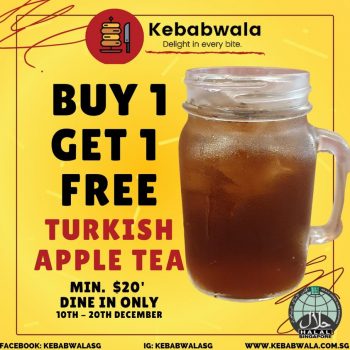 Kebabwala-Buy-1-Free-1-Deal-at-Hillion-Mall-350x350 10-20 Dec 2021: Kebabwala Buy 1 Free 1 Deal at Hillion Mall