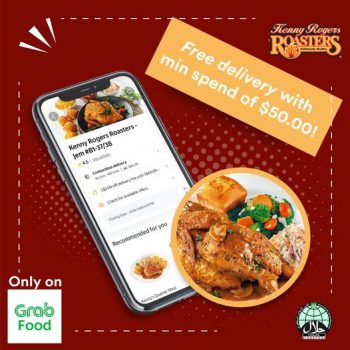 Kenny-Rogers-Roasters-Free-Delivery-Promotion-on-GrabFood-350x350 8 Dec 2021 Onward: Kenny Rogers Roasters Free Delivery Promotion on GrabFood