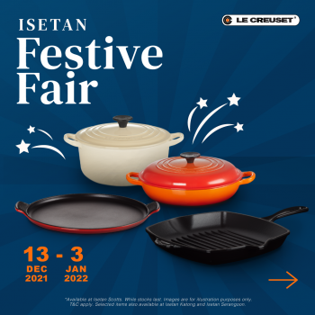 Le-Creuset-Isetan-Festive-Sale--350x350 13 Dec 2021-3 Jan 2022: Le Creuset Isetan Festive Sale