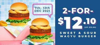 MOS-Burger-Sweet-Sour-Wagyu-Burger-2-For-12.10-Promotion-350x160 7-13 Dec 2021: MOS Burger Sweet & Sour Wagyu Burger 2 For $12.10 Promotion