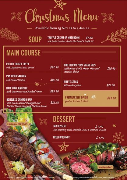 Christmas Menu 2022 14 Dec 2021-3 Jan 2022: Marché Mövenpick Jem Christmas Menu Promotion -  Sg.everydayonsales.com