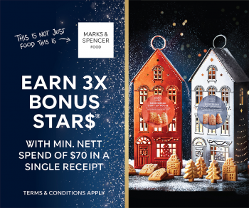 Marks-Spencer-3X-Bonus-STAR-Promotion-with-CapitaStar-350x292 1-31 Dec 2021: Marks & Spencer 3X Bonus STAR Promotion with CapitaStar