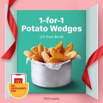 McDonalds-1-For-1-Potato-Wedges-Promotion-350x350 13 Dec 2021 Onward: McDonald's 1-For-1 Potato Wedges Promotion