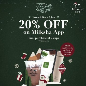 Milksha-20-OFF-Promotion-350x350 8 Dec 2021-5 Jan 2022: Milksha 20% OFF Promotion