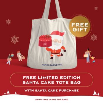 Paris-Baguette-Santa-Cake-Tote-Bag-Exclusive-Promotion-350x350 1-25 Dec 2021: Paris Baguette Santa Cake Tote Bag Exclusive Promotion