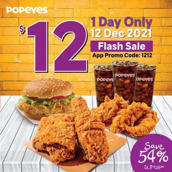 Popeyes-12.12-Promotion-12-Flash-Sale-350x350 12 Dec 2021: Popeyes 12.12 Promotion $12 Flash Sale