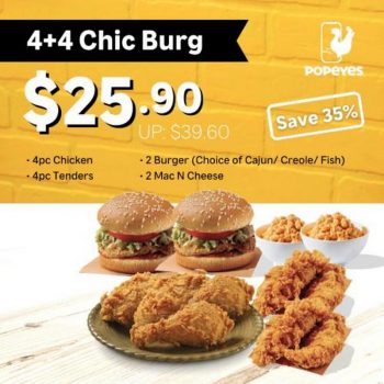 Popeyes-44-Chic-Burg-Promo-350x350 18 Dec 2021 Onward: Popeyes 4+4 Chic Burg Promo