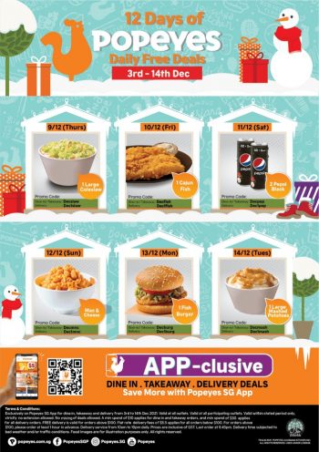 Popeyes-Daily-Free-Deals-1-350x496 3-14 Dec 2021: Popeyes Daily Free Deals