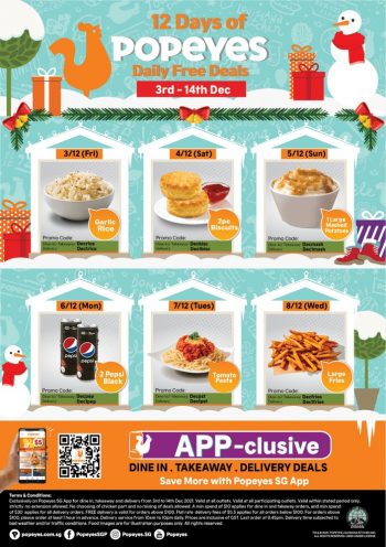 Popeyes-Daily-Free-Deals-350x496 3-14 Dec 2021: Popeyes Daily Free Deals