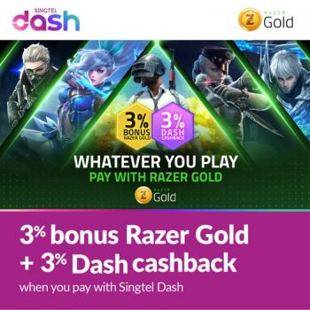 Singtel-Dash-Cashback-Promotion-on-Razer-Gold-350x350 21-26 Dec 2021: Singtel Dash Cashback Promotion on Razer Gold