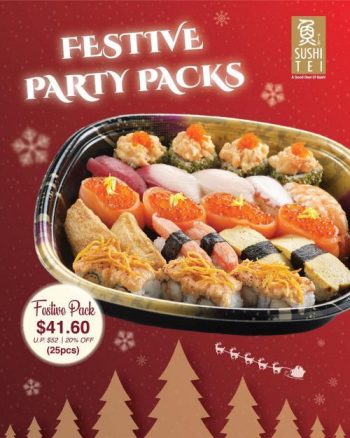 Sushi-Tei-Festive-Party-Pack-20-OFF-Promotion-350x438 1 Dec 2021-28 Feb 2022: Sushi Tei Festive Party Pack 20% OFF Promotion