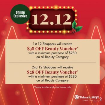 Takashimaya-Beauty-Voucher-12.12-SPECIAL-Promotion-350x350 13-24 Dec 2021: Takashimaya Beauty Voucher 12.12 SPECIAL Promotion