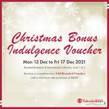 Takashimaya-Christmas-Branded-Voucher-Promotion-350x350 13-17 Dec 2021: Takashimaya Christmas Branded Voucher Promotion